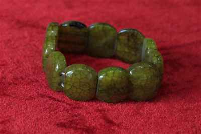 Imitation Stone Yak Bone Bracelet, Handmade In Nepal