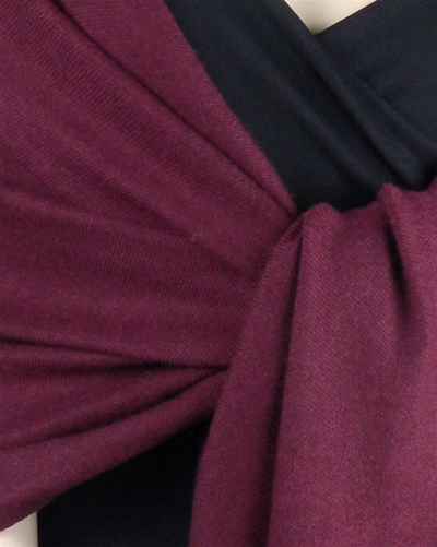 Silk Mix Pashmina, 70 Percent Pashmina, 30 Percent Silk, Old Style, Burgundy 2