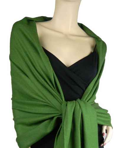 Silk Mix Pashmina, 70 Percent Pashmina, 30 Percent Silk, Old Style, Burnt Olive 2 2