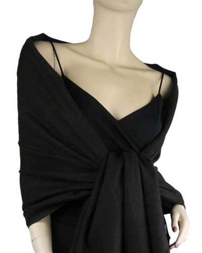 Silk Mix Pashmina, 70 Percent Pashmina, 30 Percent Silk, Old Style, Chocolate