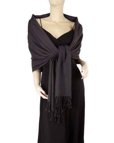 Silk Mix Pashmina, 70 Percent Pashmina, 30 Percent Silk, Old Style, Dark Camel