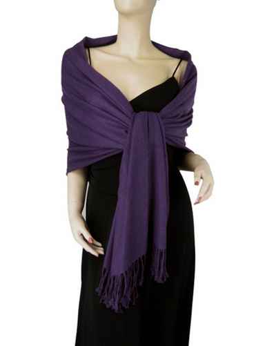 Silk Mix Pashmina, 70 Percent Pashmina, 30 Percent Silk, Old Style, Dark Chocolate