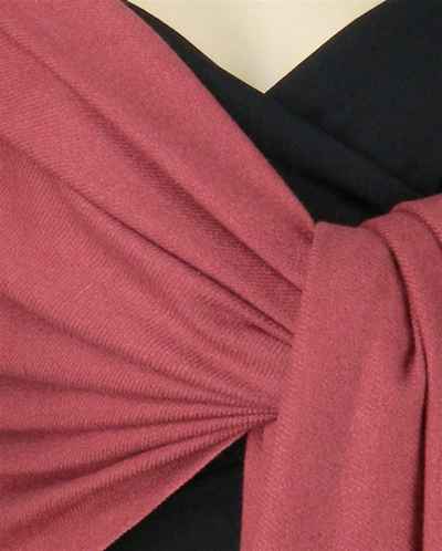 Silk Mix Pashmina, 70 Percent Pashmina, 30 Percent Silk, Old Style, Dark Purple