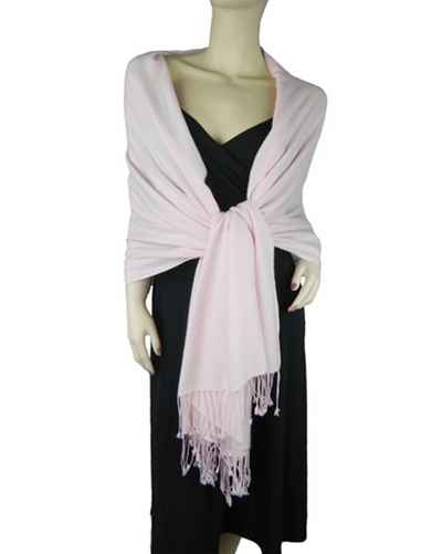 Silk Mix Pashmina, 70 Percent Pashmina, 30 Percent Silk, Old Style, Light Pink