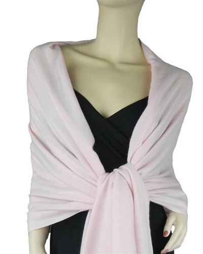 Silk Mix Pashmina, 70 Percent Pashmina, 30 Percent Silk, Old Style, Light Pink