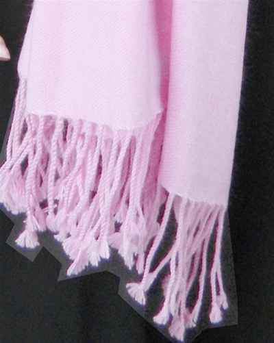 Silk Mix Pashmina, 70 Percent Pashmina, 30 Percent Silk, Old Style, Light Pink