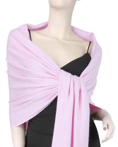 Silk Mix Pashmina, 70 Percent Pashmina, 30 Percent Silk, Old Style, Light Pink
