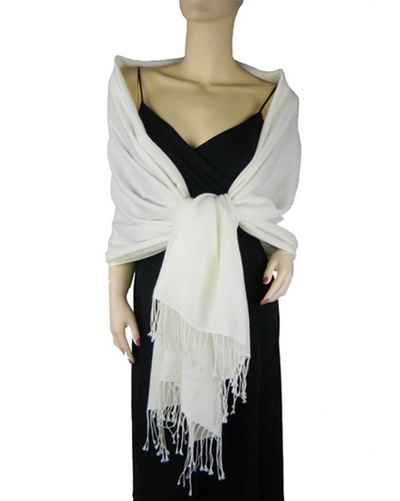 Silk Mix Pashmina, 70 Percent Pashmina, 30 Percent Silk, Old Style, Natural 2