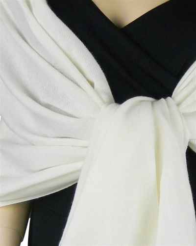 Silk Mix Pashmina, 70 Percent Pashmina, 30 Percent Silk, Old Style, Natural 2