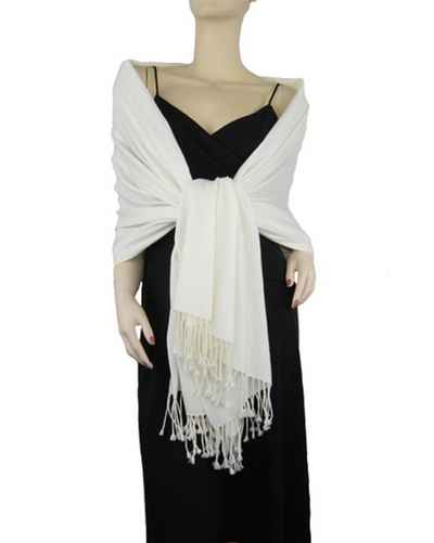 Silk Mix Pashmina, 70 Percent Pashmina, 30 Percent Silk, Old Style, Natural