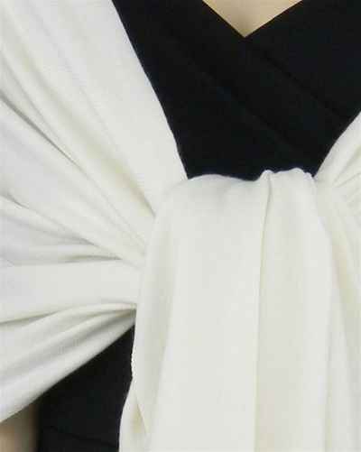 Silk Mix Pashmina, 70 Percent Pashmina, 30 Percent Silk, Old Style, Natural