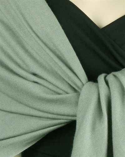 Silk Mix Pashmina, 70 Percent Pashmina, 30 Percent Silk, Old Style, Sage Green 2 2