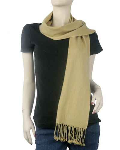 Pashmina Muffler, Nepali Pashmina Scraf, Four-ply Wool, Camel