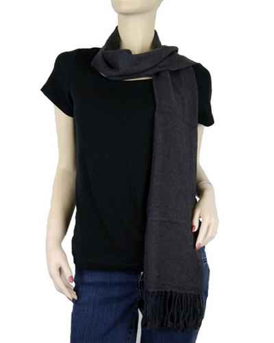 Pashmina Muffler, Nepali Pashmina Scraf, Four-ply Wool, Charcoal