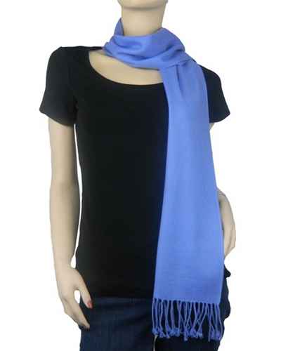 Pashmina Muffler, Nepali Pashmina Scraf, Four-ply Wool, Dark Blue