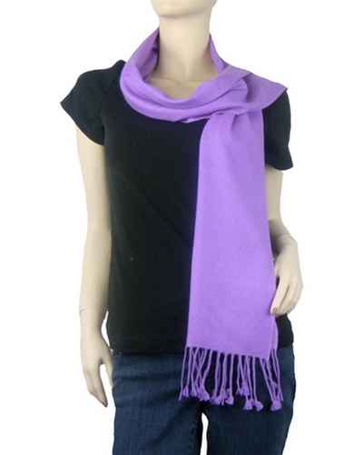 Pashmina Muffler, Nepali Pashmina Scraf, Four-ply Wool, Lavender