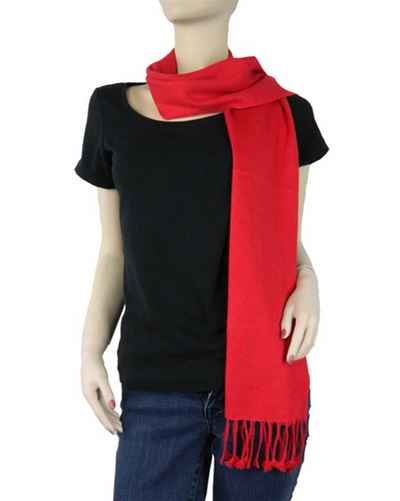 Pashmina Muffler, Nepali Pashmina Scraf, Four-ply Wool, Red