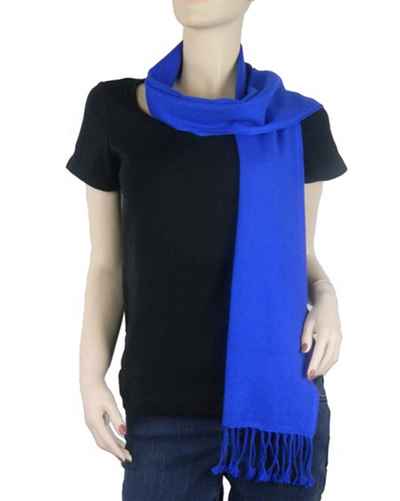 Pashmina Muffler, Nepali Pashmina Scraf, Four-ply Wool, Royal Blue