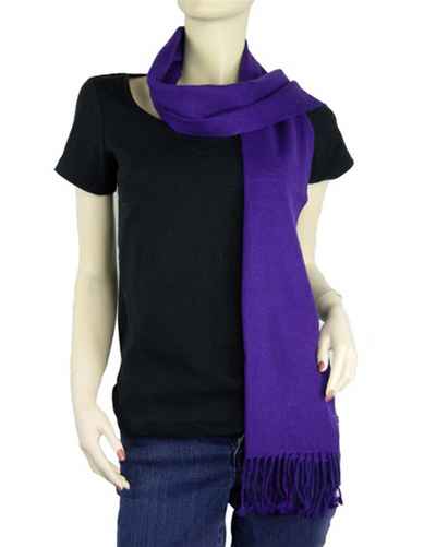 Pashmina Muffler, Nepali Pashmina Scraf, Four-ply Wool, Royal Purple