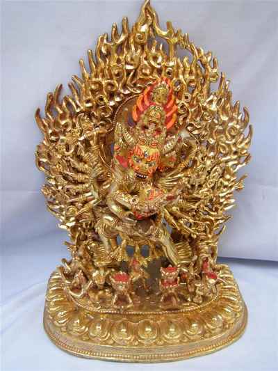 Buddhist Statue Of Yamantaka Vajrabhairava- Heruka, [old Post], [remakable]