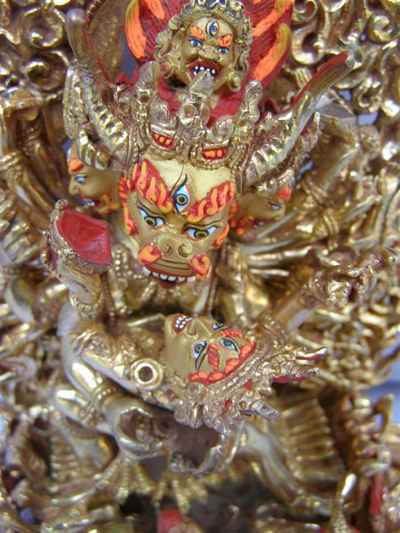 Buddhist Statue Of Yamantaka Vajrabhairava- Heruka, [old Post], [remakable]