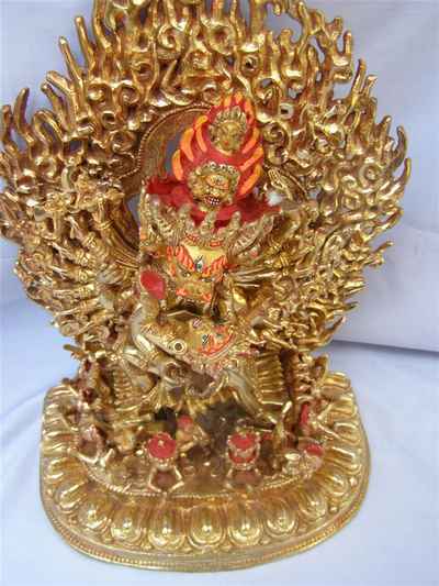 Buddhist Statue Of Yamantaka Vajrabhairava- Heruka, [old Post], [remakable]