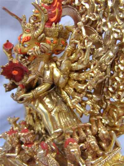 Buddhist Statue Of Yamantaka Vajrabhairava- Heruka, [old Post], [remakable]