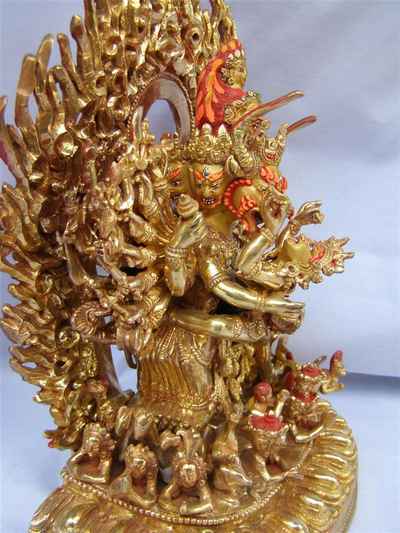 Buddhist Statue Of Yamantaka Vajrabhairava- Heruka, [old Post], [remakable]