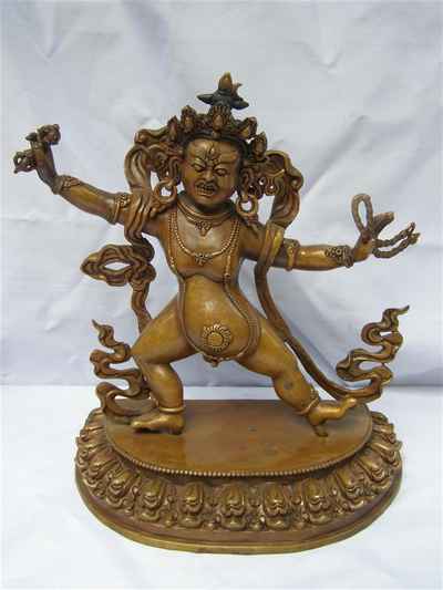 Vajrapani Statue, [chocolate Oxidize], [sold]