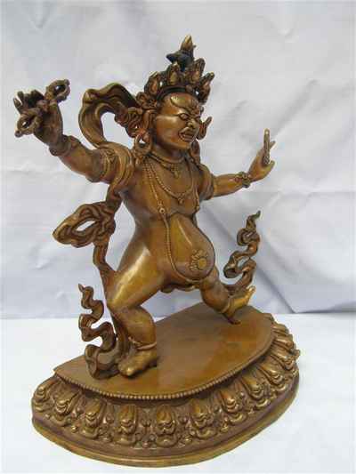 Vajrapani Statue, [chocolate Oxidize], [sold]