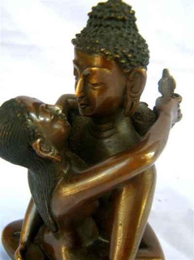Samantabhadra Statue, [chocolate Oxidize], [old Post], [remakable]