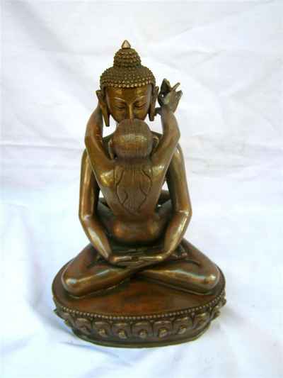 Samantabhadra Statue, [chocolate Oxidize], [old Post], [remakable]