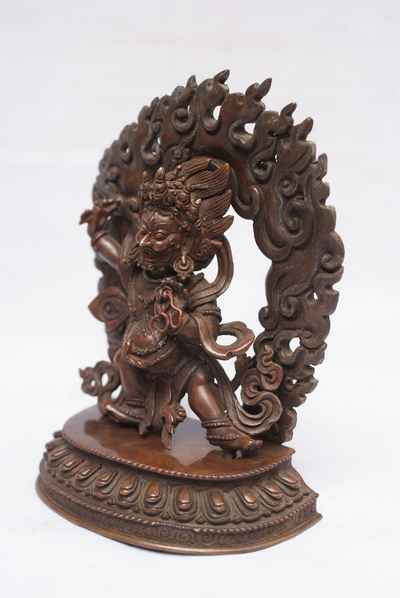 Vajrapani Statue, [chocolate Oxidize]