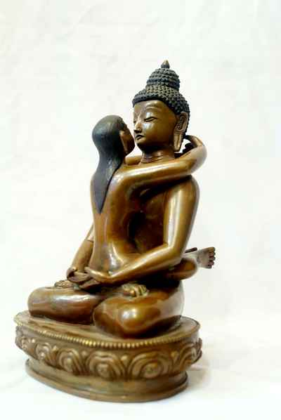 Samantabhadra Statue, [chocolate Oxidize], [sold]