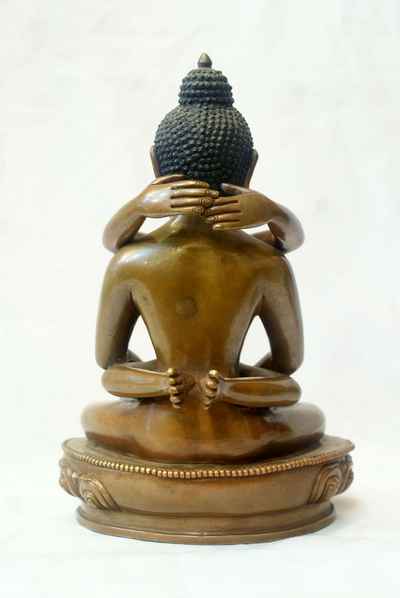Samantabhadra Statue, [chocolate Oxidize], [sold]