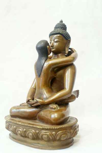 Samantabhadra Statue, [chocolate Oxidize], [sold]