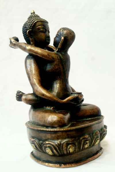 Samantabhadra Statue, [chocolate Oxidize], [sold]