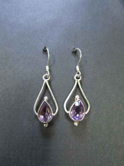 Faceted Ametyst Earing, [sold]