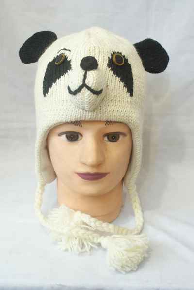 Panda Woolen Cap