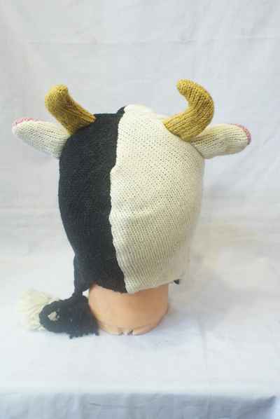 Cow Woolen Cap