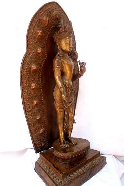 Padmapani Lokeshvara Statue, [bronze Finishing], [sold]