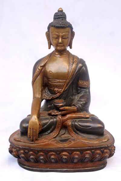 Shakyamuni Buddha Statue, [double Color Oxidize]