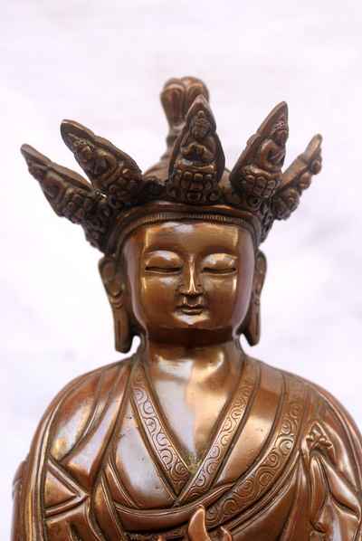Gampopa Statue, [chocolate Oxidize], [sold]