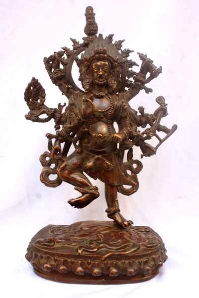 Akash Bhairav Statue, [chocolate Oxidize], [sold], Ucchusma Vajrapala