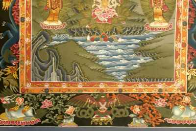 Medicine Buddha Thangka In Newai Style