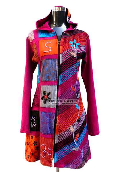 Rib Cotton Long Jacket