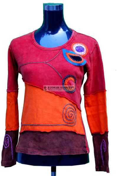 Rib Cotton Full Sleeve T-shirt