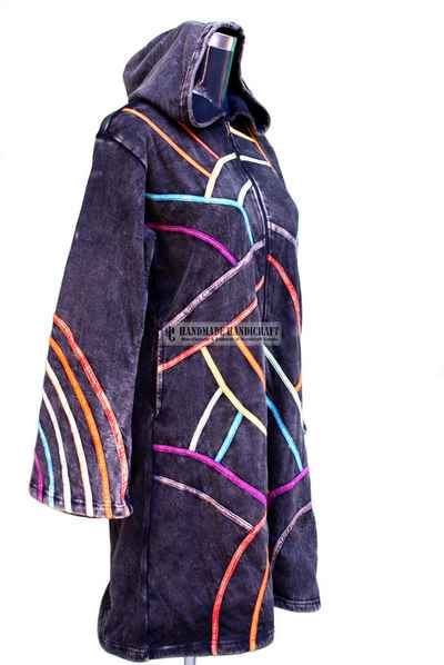 Rib Cotton Long Jacket