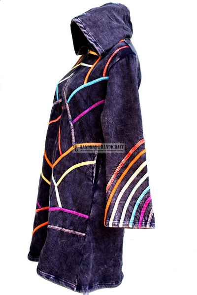 Rib Cotton Long Jacket