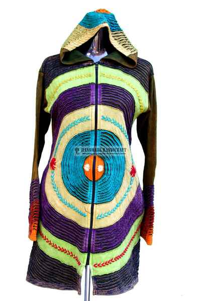 Rib Cotton Long Jacket